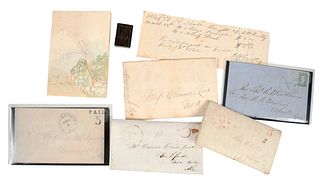 Group of 19th Century Postal Covers, Alabama and Confederacy 