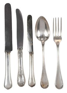 55 Pieces of French Silver Flatware