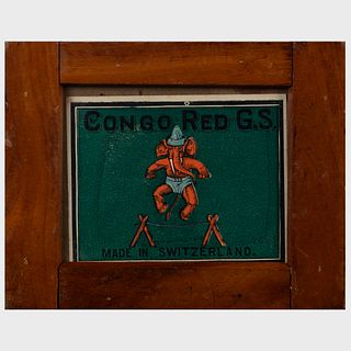 Congo Red G.S. Postcard in a Scovill Mfg Co. Frame