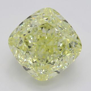 5.02 ct, Natural Fancy Yellow Even Color, VVS1, Cushion cut Diamond (GIA Graded), Appraised Value: $229,800 