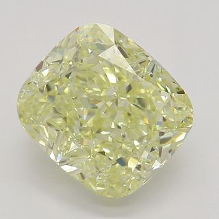 2.71 ct, Natural Fancy Yellow Even Color, VVS2, Cushion cut Diamond (GIA Graded), Appraised Value: $57,100 