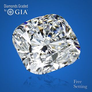 NO-RESERVE LOT:1.51 ct, E/VVS1, Cushion cut GIA Graded Diamond. Appraised Value: $50,700 