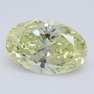 1.37 ct, Natural Fancy Yellow Even Color, VVS1, Oval cut Diamond (GIA Graded), Appraised Value: $20,100 
