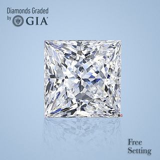 5.51 ct, H/VVS2, Princess cut GIA Graded Diamond. Appraised Value: $537,200 