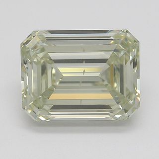 1.50 ct, Natural Fancy Light Grayish Greenish Yellow Even Color, VS2, Emerald cut Diamond (GIA Graded), Appraised Value: $32,500 