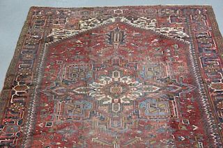 Vintage Heriz Style Roomsize Carpet.