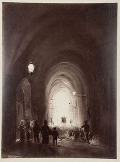 Unknown (19th), Painting of the Piedegrotta, Naples, around 1880, albumen paper print