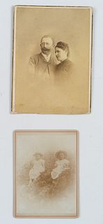 J. REITMAYER (*), Marriage portrait and sibling portrait,  1884, CDV