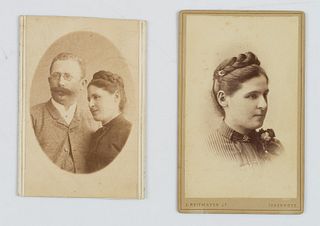 J. REITMAYER (*), Marriage and Ladies Portrait,  1884, CDV