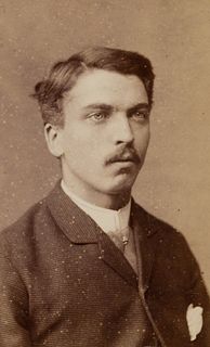 ATELIER FRIEDRICH HARTMANN (19th), Portrait of a young man, CdV.,  1885, CDV