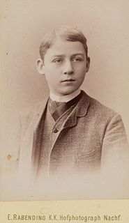 E. RABENDING (19th), Portrait of a boy in a suit, CDV