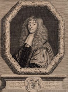 P. SCHUPPEN (*1627) after BEAUBRUN (*1604), Portrait Pierre-Ignace de Braux,  1661, Copper engraving