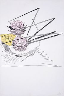 Andy Warhol FLOWERS (HAND-COLORED) Screenprint
