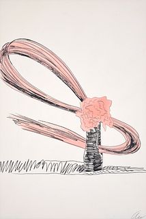 Andy Warhol FLOWERS (HAND-COLORED) Screenprint