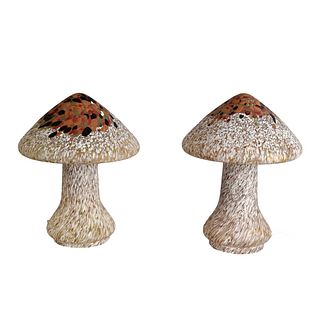 Pair of Kosta Boda Mushroom Lamps