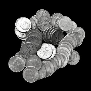 (53) U.S. Silver Half Dollars