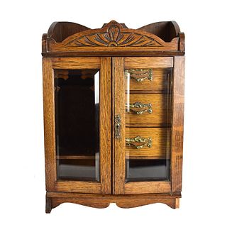 Antique Victorian Wall Hanging Cabinet