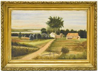 COUNTRY HOMESTEAD LANDSCAPE PAINTING