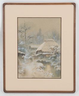 An Early 20th Century Japanese Watercolor