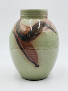 Large Ceramic Vase, Signed