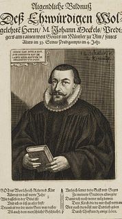 L. KILIAN (*1579) after SCHALER (16th), Theologian M. Johann Deckel(?),  1615, Copper engraving