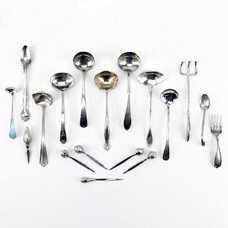 Eighteen (18) Assorted Sterling Silver Tablewares