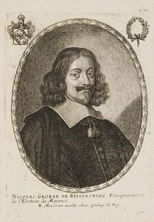 C. GALLE (*1615) after HULLE (*1601), Nicholas George Reigersberg, around 1649, Copper engraving