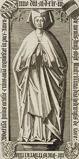P. ISSELBURG (*1580), Epitaph Hedwig of Saxony, Copper engraving