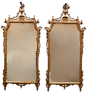 Pair of Giltwood Pier Mirrors