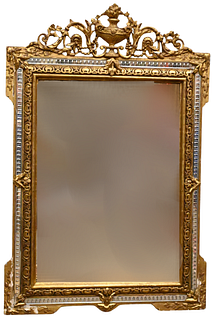 Decorative Continental Gilt Wood Mirror