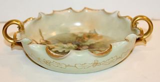 Belleek Willts floral porcelain bowl