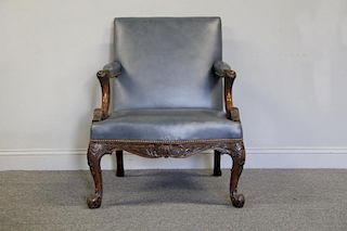 Antique Carved Arm Chair.