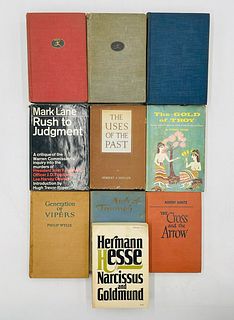 Set of 10 Books Including, Mark Lane, Robert Payne, Philip Wylie, Albert Maltz, Herman Hesse & More