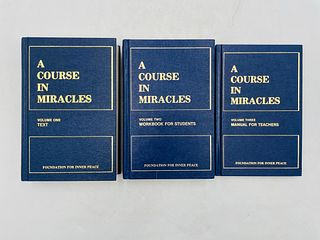 3 Books including: A Course in Miracles Volume 1 ,2 and 3