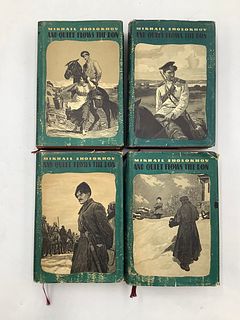And Quiet Flows the Don, 4 Vol. Set, Hardcover by Mikhail Sholokhov.