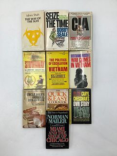 Set of 10 books: Stowaway, CIA & the Cult of Intelligence, War Crimes in Vietnam and More