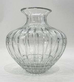 Large Cut Crystal Flower Vase