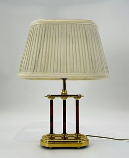 Vintage Brass Lamp Made in the USA by Frederick Cooper, 1970s