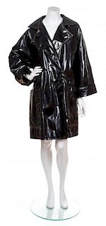 A Guy Laroche Black Coat, Size 34.