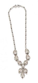 A Bogoff Crystal Necklace, Approximately 16".