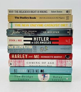 Set of 10 Books - Hitler in Los Angeles, Harley & Me, Coming of Age and More