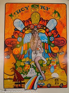 LUCY IN THE SKY WITH DIAMONDS PSYCHEDELIC POSTER