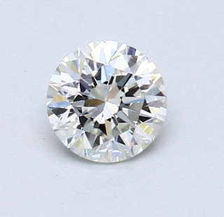GIA - Certified 0.58 CT Round Cut Loose Diamond H Color VVS1 Clarity