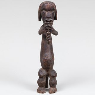 African Wood Standing Figure, Gabon