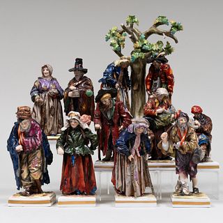 Group of Capodimonte Models of Beggars