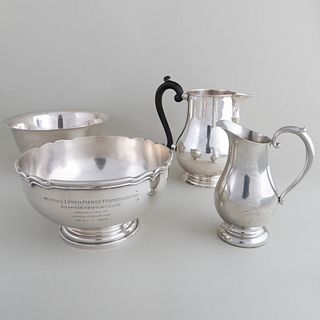 Two American Silver Serving Bowls