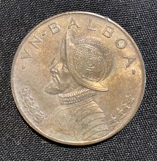 1947 Panama 1 Balboa Silver Coin