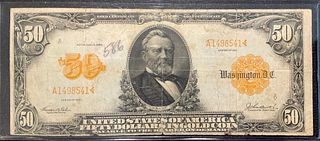 1913 50 Dollar Gold Certificate
