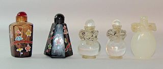 Grouping of Five Snuff Bottles