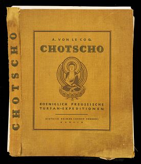 Albert von Le Coq book: Chotscho, Turpan Expedition, 1913, Color Plates